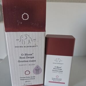 Drunk Elephant O-Bloos Rosi Drops in Red and White